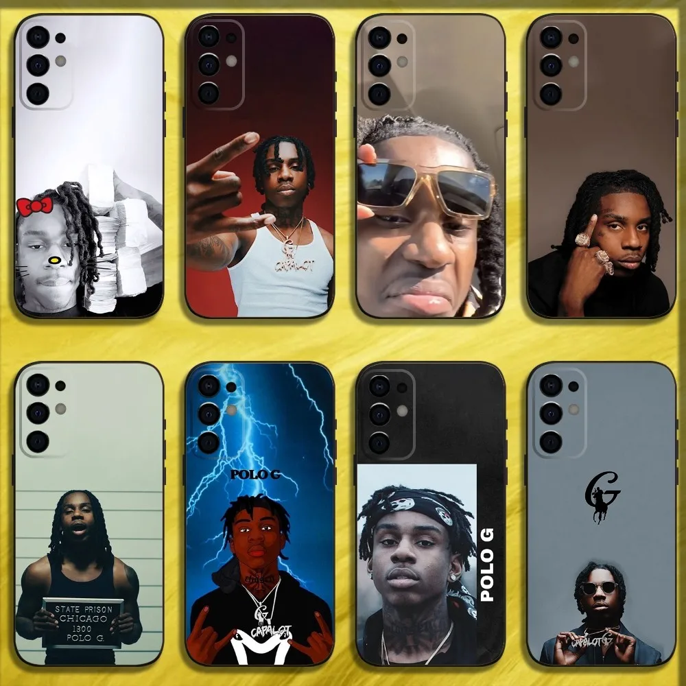 

Rapper P-Polo G Phone Case For Samsung S24,S21,S22,S23,S30,Ultra,S20,Plus,Fe,Lite,Note,10,9,5G Black Soft Cover