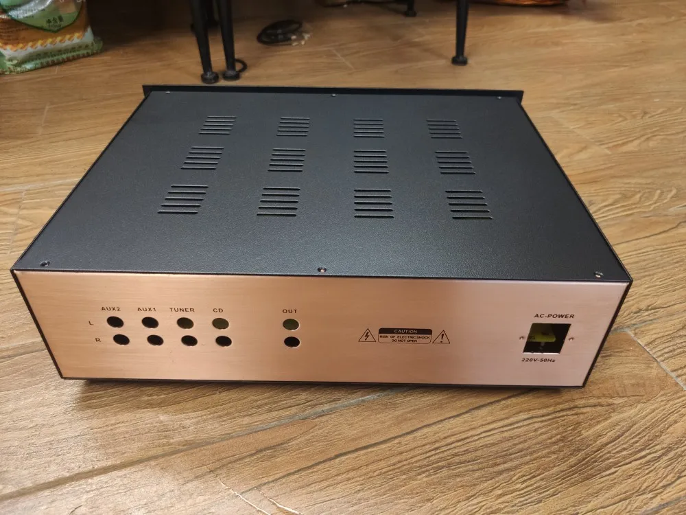 Hifi Iron Tube Amplifier Chassis Audio Preamplifier 3 Knob Versions DIY Box 430x120x320mm for Jadis