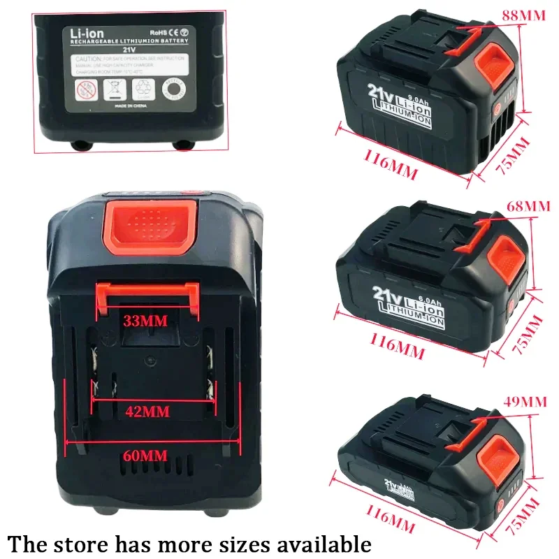 for Makita 18650 21v tool battery, 5S1P 3000mAh rechargeable battery 18v-21v lithium-ion battery for searchlights screwdrivers