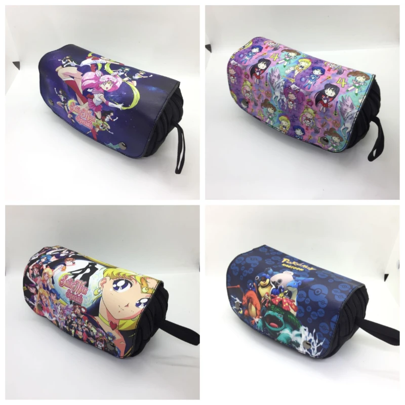 

Sailor Moon Anime Peripheral Tsukino Usagi Zipper Pencil Case Cosmetic Pouch Wallet Kawaii Girl School Supplies Accessories Gift