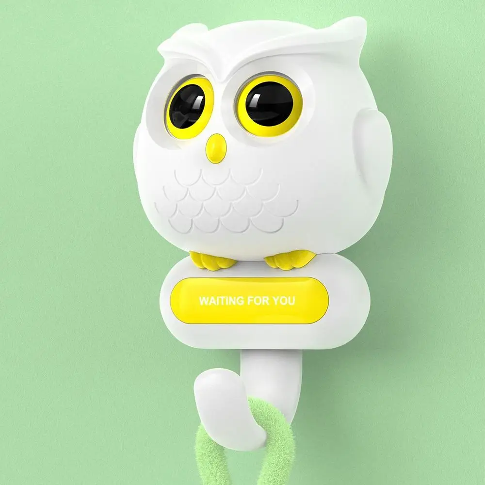 Creative Free Punching Owl Blink Hook Home Decoration Key Holder Hooks Wall Clothes Hook Sticky Hook