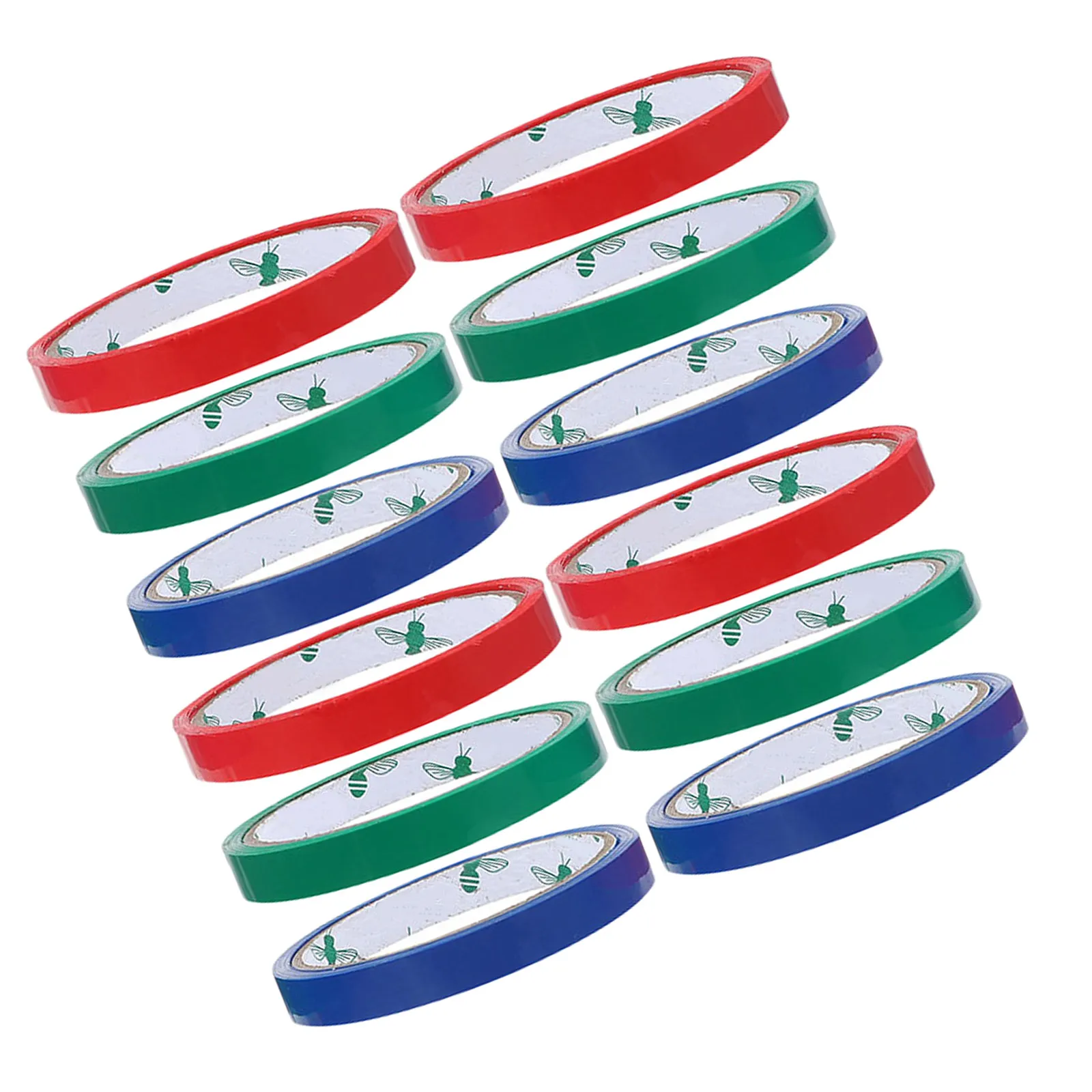 

12 рулонов прочной износостойкой упаковочной ленты для запечатывания пакетов с овощами, для фермерских рынков, пекарен, DIY-проектов