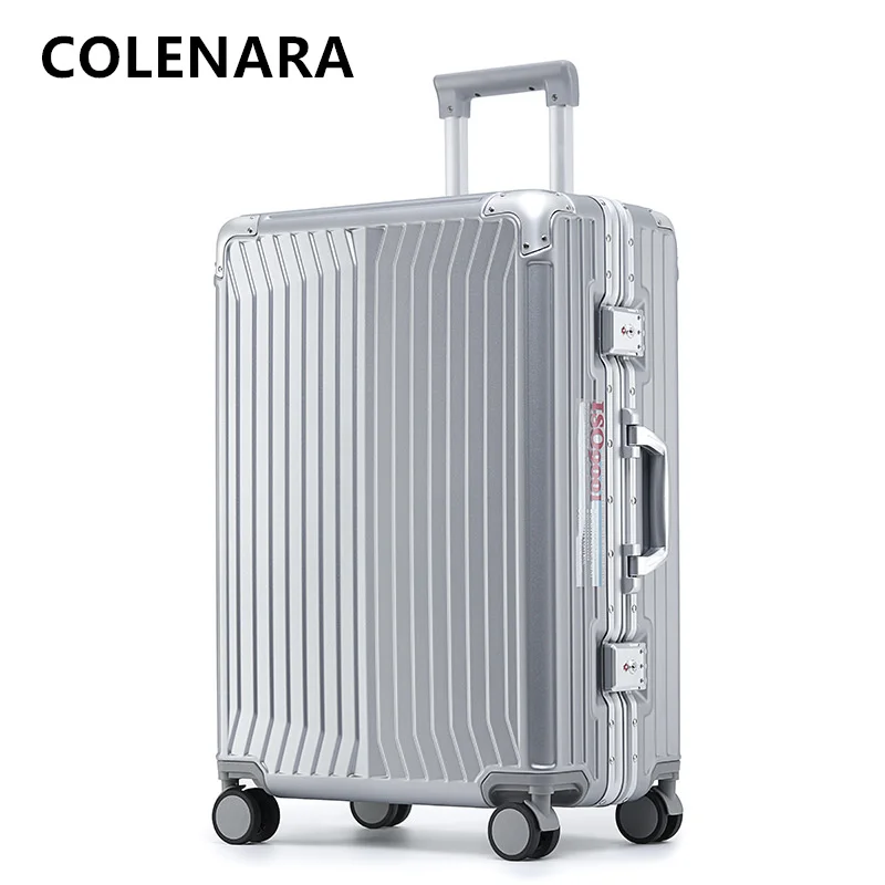COLENARA ABS + PC Suitcase Aluminum Frame Boarding Box Men's 20