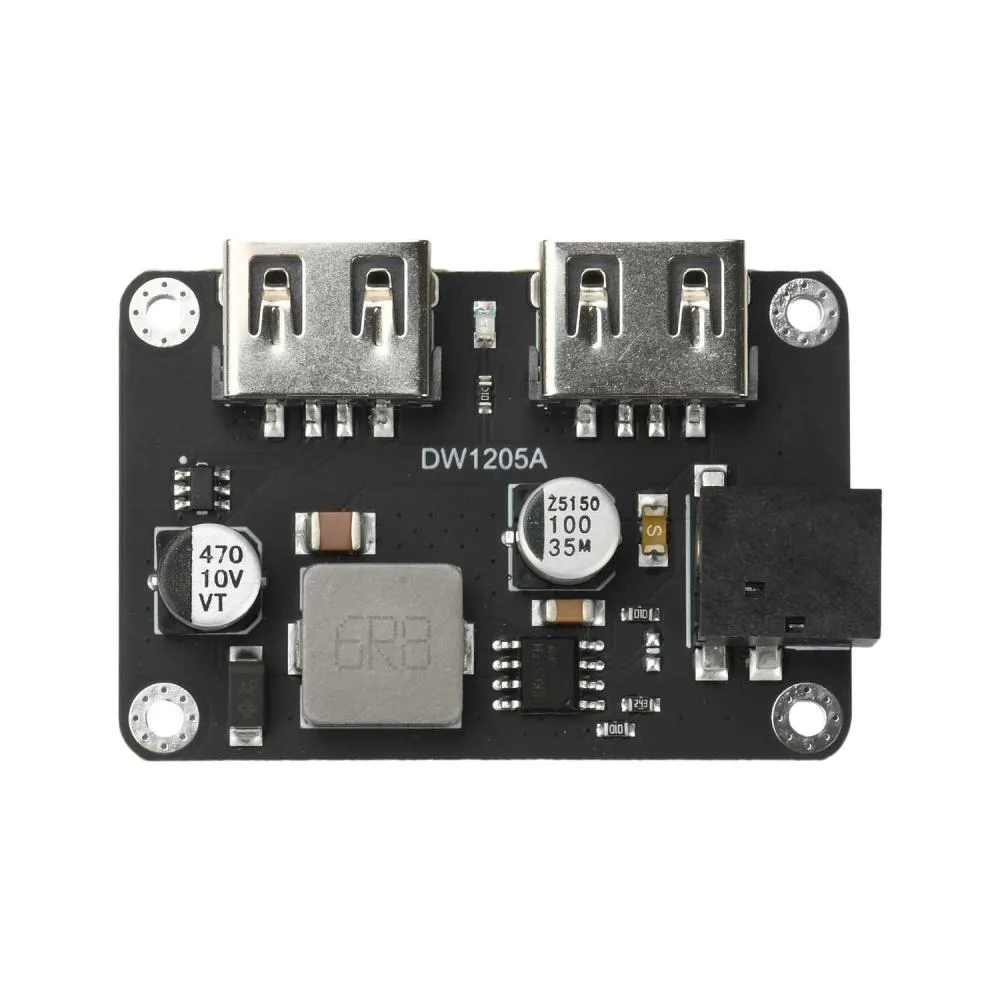 DC-DC Converter Step-Down Power Supply Module DC6-30V to 5V 5A Dual USB Output Fast Charging Module Car Charging Power Board