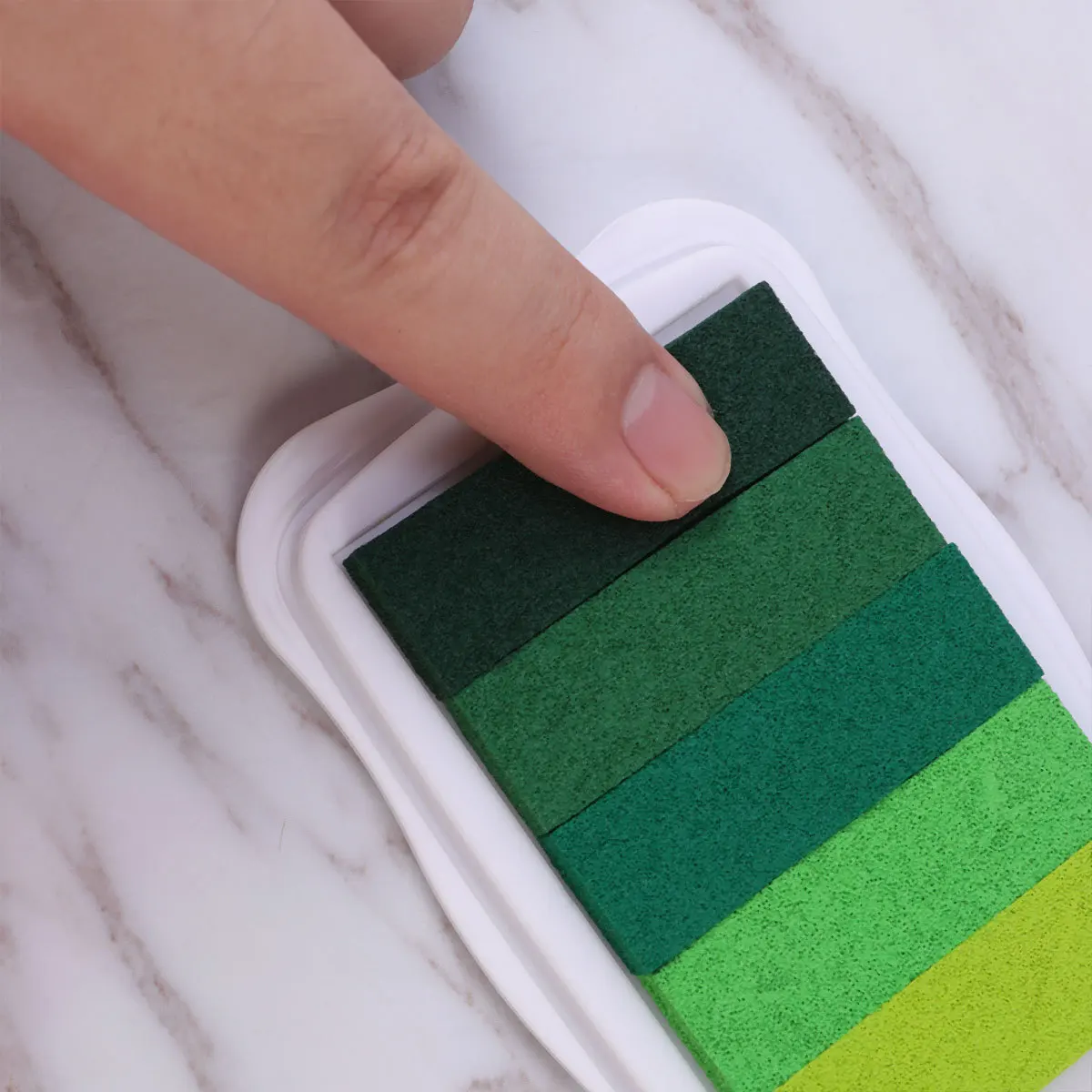 5 ألوان متدرجة حبر وسادة سريعة الجفاف وغير سامة للنسيج الورقي والحرف الخشبية مثالية للأنشطة الإبداعية والحبر الحرفي #1