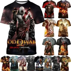 God Of War 3D Kwetos Printed T-Shirt Selling Men'S Cool Design T-Shirt Combat Short Sleeve T Shirt O Collar Women'S Casual Top