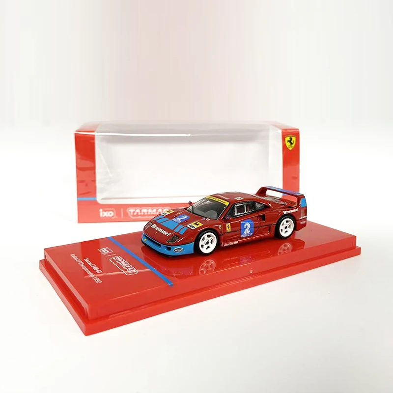 Tarmac Works 1:64 Model Car F40 GT Italian GT Championship 1992 Alloy Sport Vehicle - Red