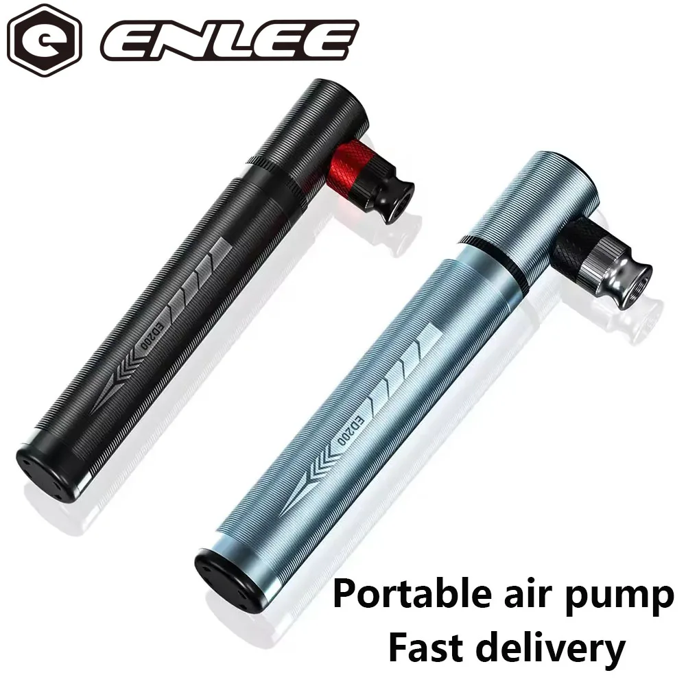ENLEE NEUE Fahrradpumpe Mini Aluminiumlegierung Radfahren Handluftpumpe Ball Reifen Inflator Presta Ventil MTB Rennrad Tragbare Pumpe