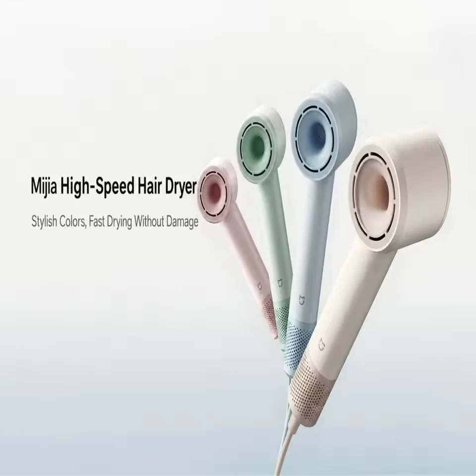 Original MIJIA High-Speed Hair Dryer 1600W 62m/s Fast Dry NTC Temperature Control 100 Checks Per Second 200M Negative Ions CN