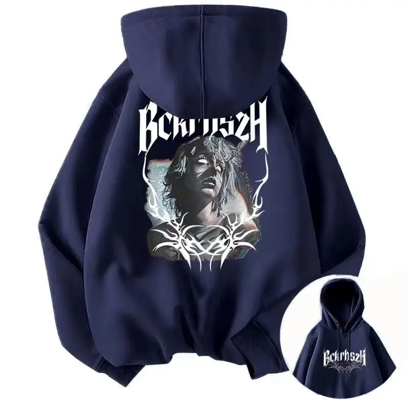 

Американский уличный свитер с капюшоном из чистого хлопка, мужские и женские осенне-зимние верхние топы