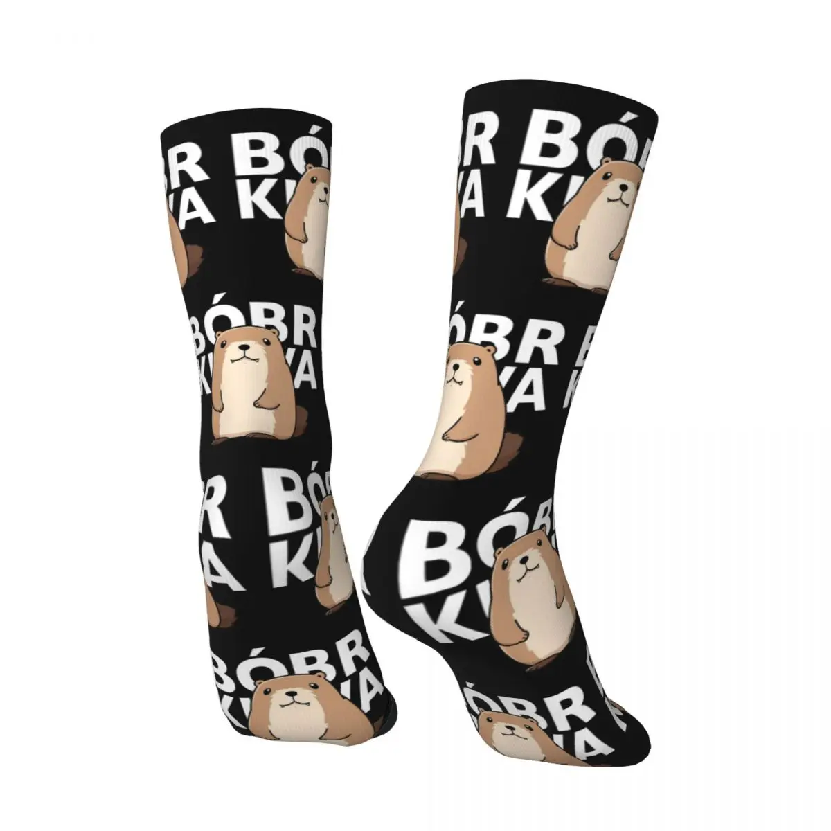 Cute Poland Beaver Bober Meme Socks Merch For Men Women Polish Bobr Kurwa Soccer Socks Warm Best Gifts