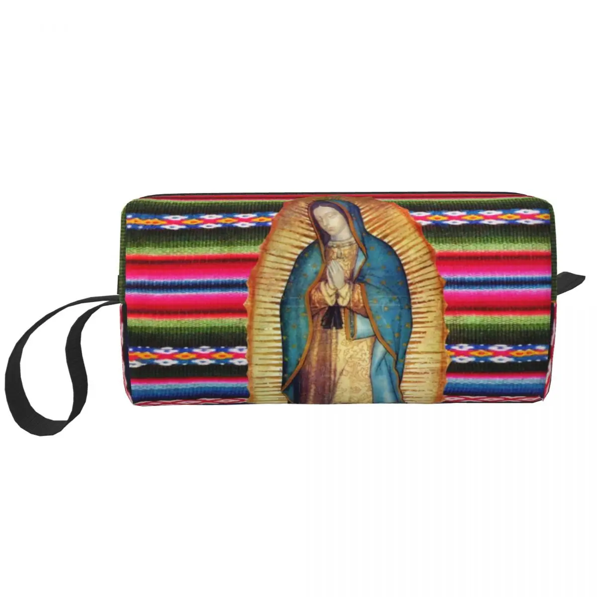 Travel Our Lady Of Guadalupe Virgen Maria Toiletry Bag Virgin Mary Makeup Cosmetic Organizer Beauty Storage Dopp Kit Case