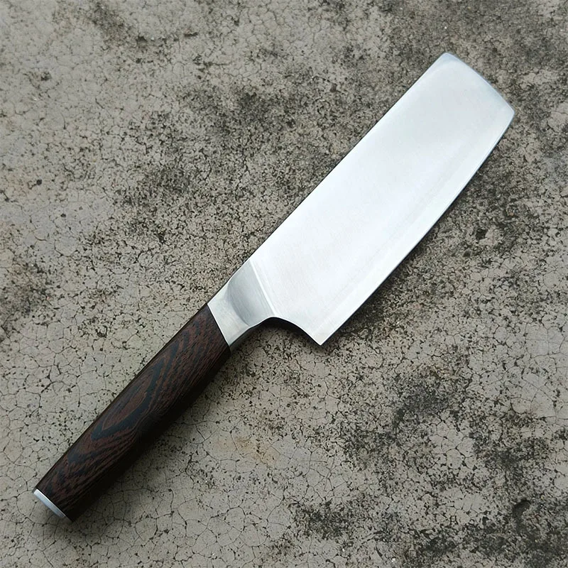 6.7 Inch Nakiri Knife VG10 Powder Alloy Steel Blade Sharp Chef Cleaver Meat Slicing Vegetables Kitchen Knives Wenge Wood Handle
