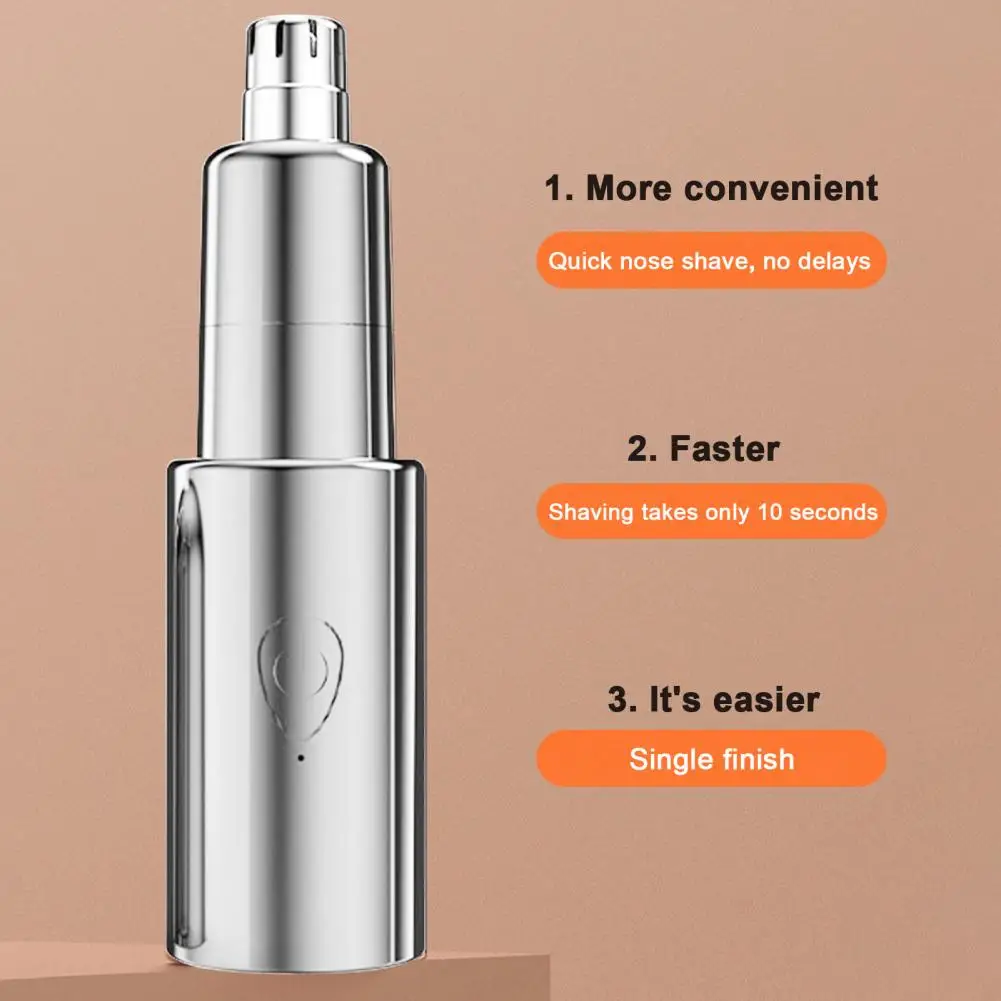 Blade Head Trimmer Painless Dual Edge Nose Hair Trimmer Travel-size Rechargeable Waterproof Effortless Men Women Grooming