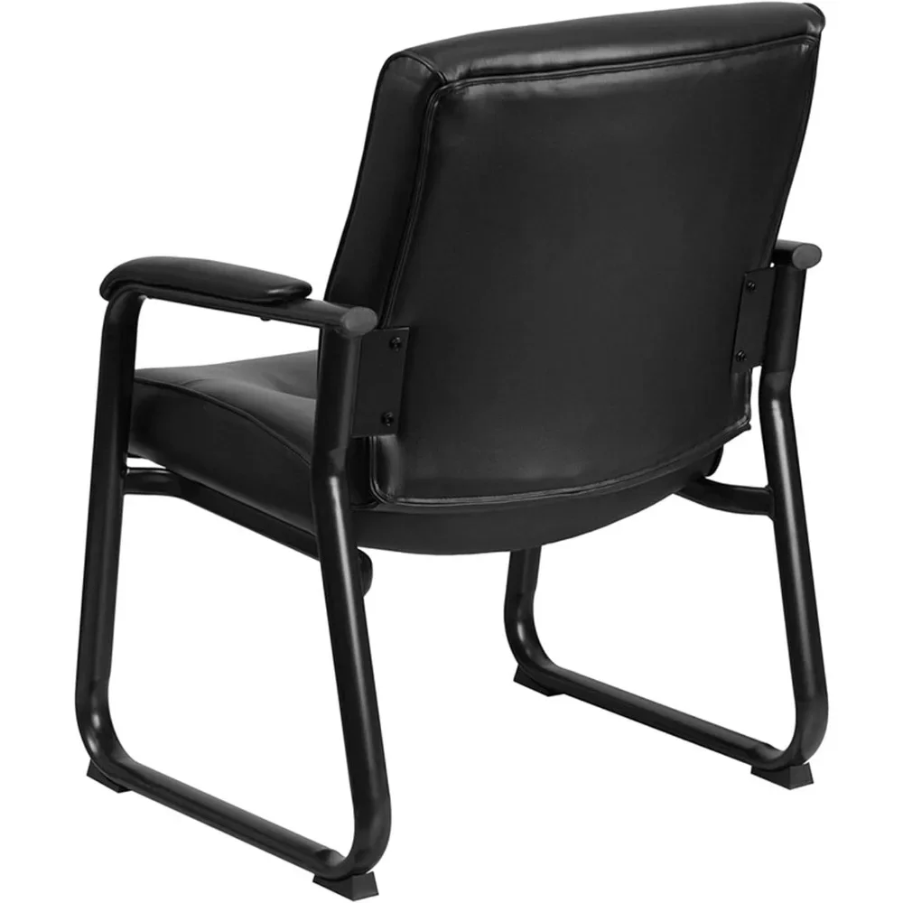 Hercules Series Big & Tall LeatherSoft Executive Side Reception Chair, Padded Lobby Chair with 500-lb. Static Weight Capacity