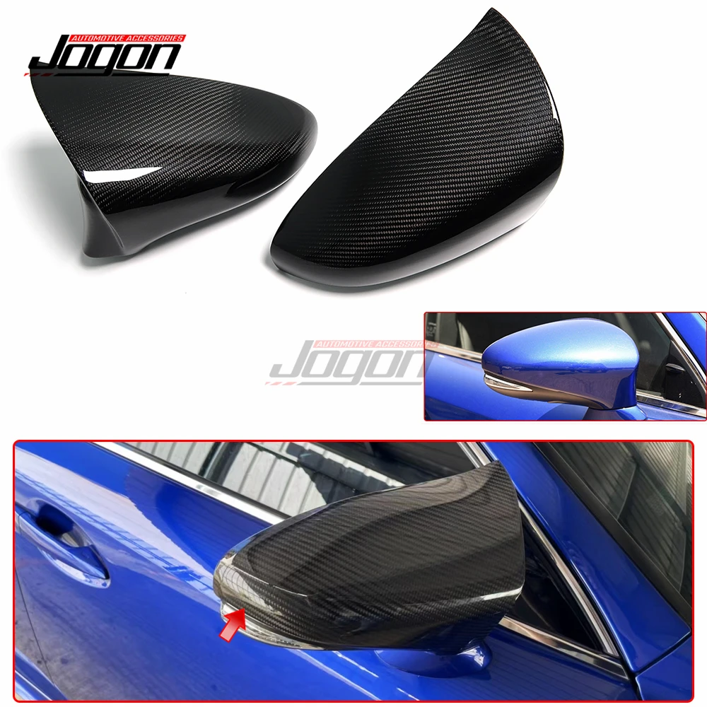 Replace Carbon Fiber Rear View Mirror Caps Rear Mirror Cover For Lexus IS250 IS300 IS350 IS F Sport 2014-2018 ES250 ES300h ES350