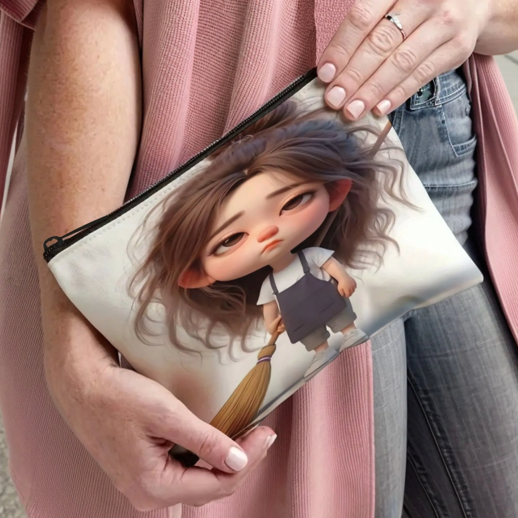 حقيبة مكياج فاخرة بسحاب للفتيات تتجسى على الأرض، سعة كبيرة لتنظيم مستحضرات التجميل، حقيبة أدوات الزينة للسفر للنساء والفتيات #4