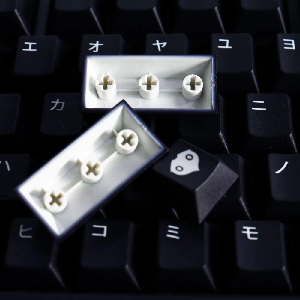 Wob Katakana Keycaps PBT Material 129 Keys Dye-Sub Cherry Profile Keycaps for 61/87/104/108 Mx Switch Mechanical Keyboard