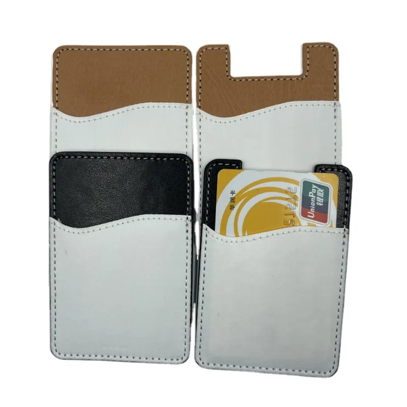 sublimation blank stickers card holders with tape  hot transfer printing material 15pieces/lot