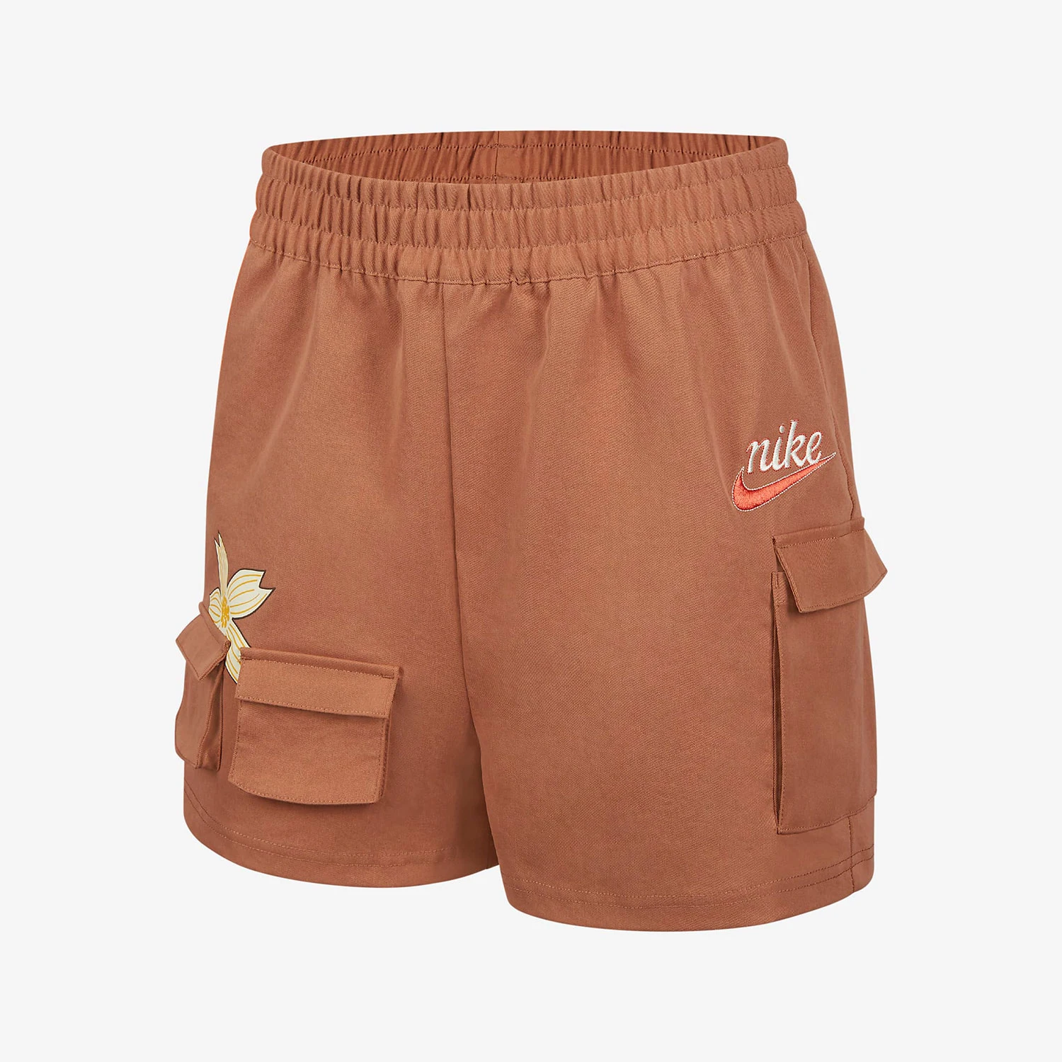 Nike genuine Women's Sports Elastic Waist Embroidered Breathable Shorts DV3205-215