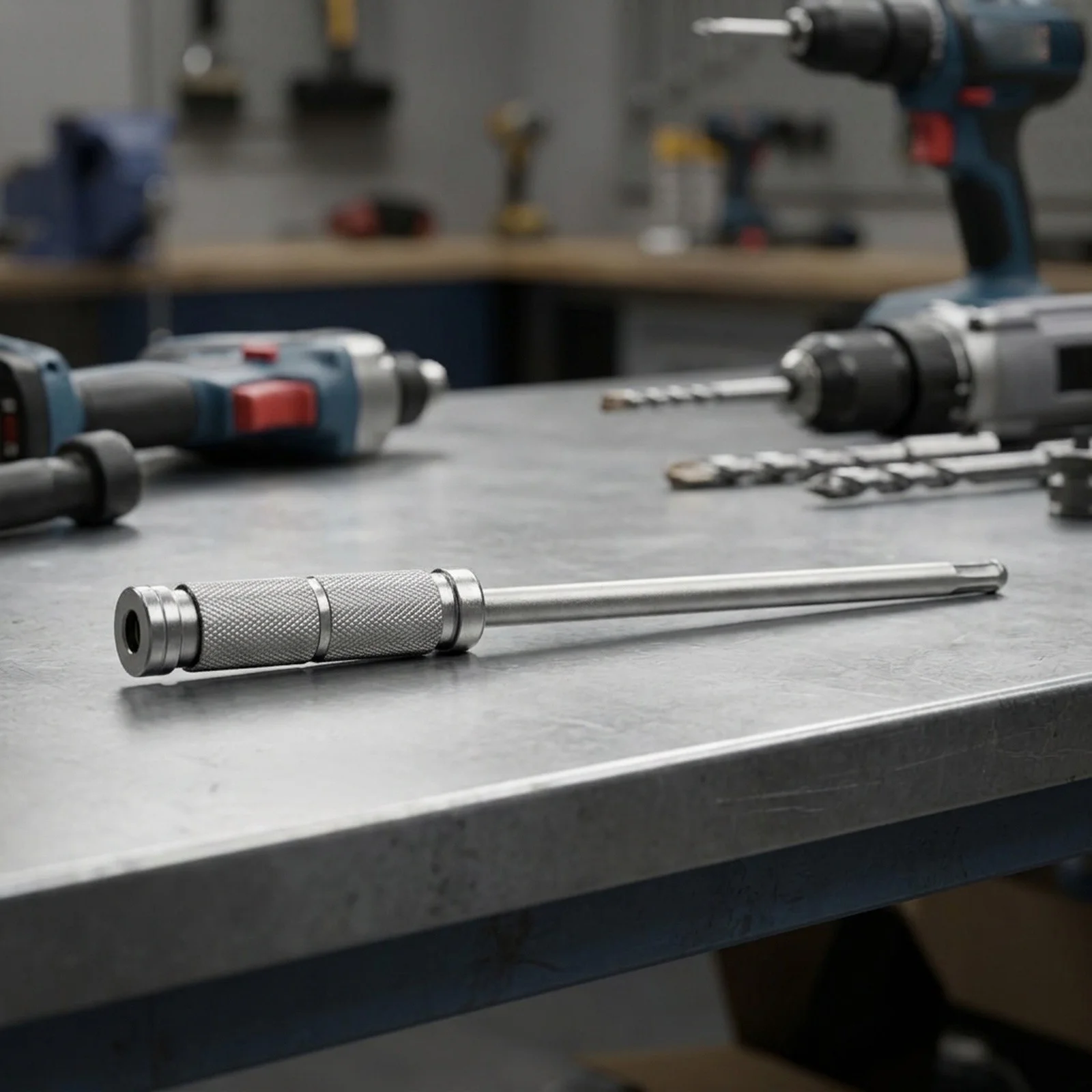 Double-Headed Shank Extension Rod Chrome Vanadium Construction Textured Patterns Handling High Strength Materials For Durability