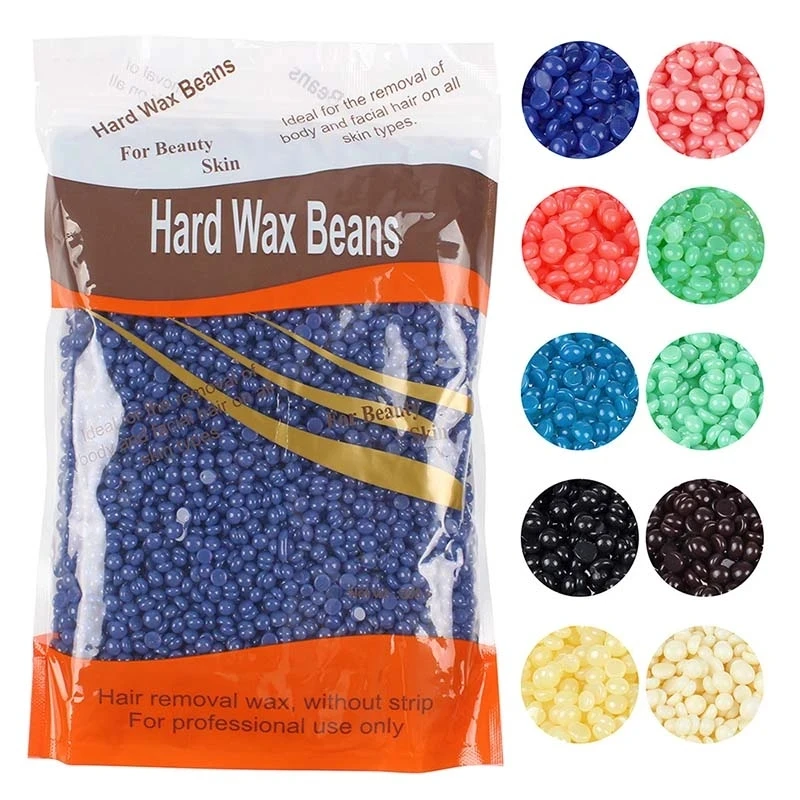 Granos de cera de película caliente Unisex, depilación dura depilatoria, Bikini, cara, piernas, depilación corporal, 300g