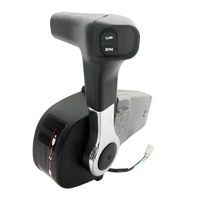 Marine Remote Throttle Control 0240-ZW5-U20 Vertical Single Lever for Honda Outboard Motor Right Hand Boat Accelerator