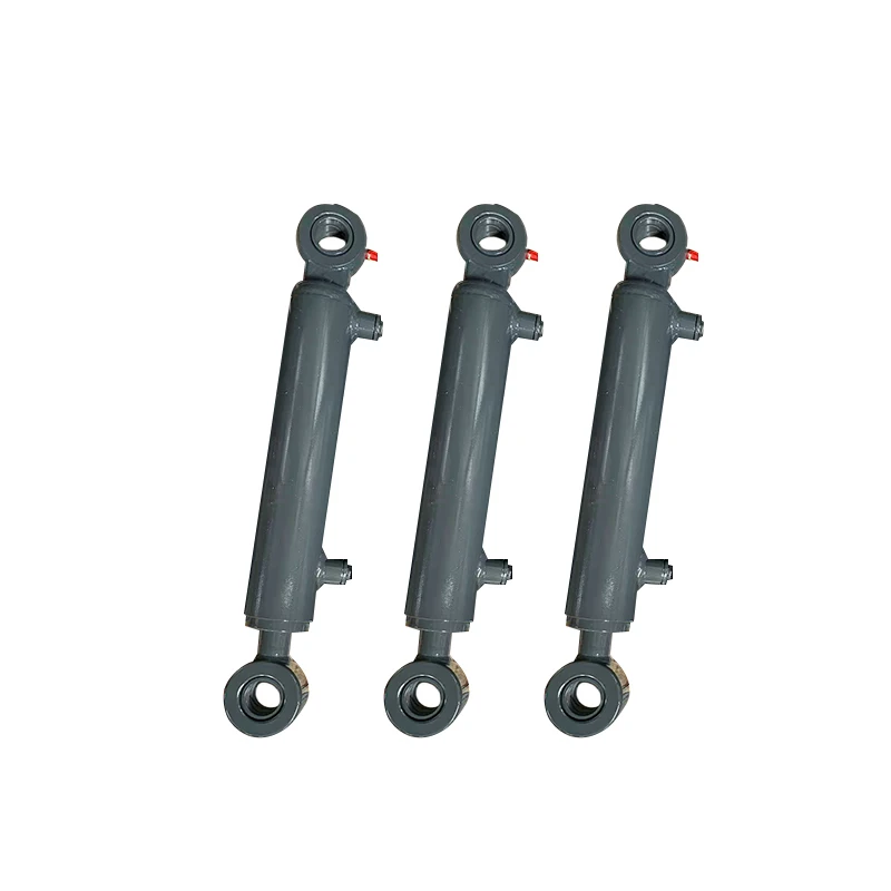 Customizable hydraulic cylinder with piston rod flange cylinder pressure - including engine bearing gear core components