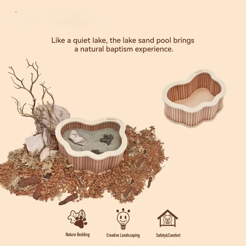 For Large Multi-purpose Hamster Excavation House Made of Environmentally Friendly and Odor-free Solid Wood