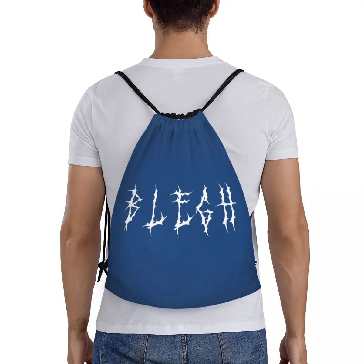 

Blegh Heavy Metal Funny Metalcore Deathcore Death Metal Singer Metalhead Backpacks Drawstring Bags Sports Bag Book Bag Man Woman