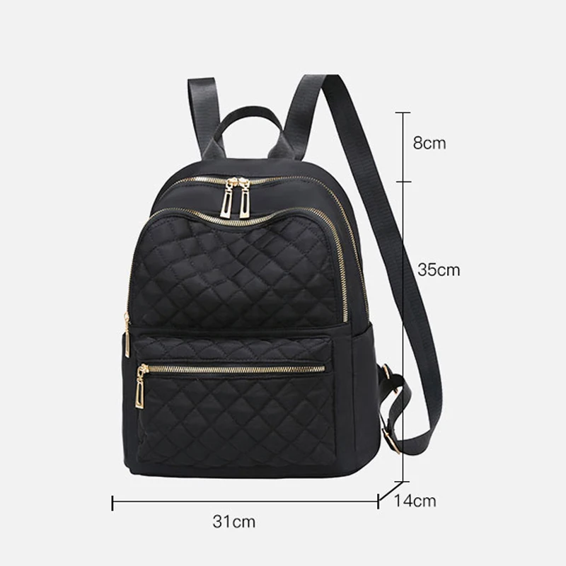 Women\'s Backpack Large Capacity Casual Travel Bagpack for Teenage Girl High Quality Nylon Cloth Rucksack School Bookbag Mochila