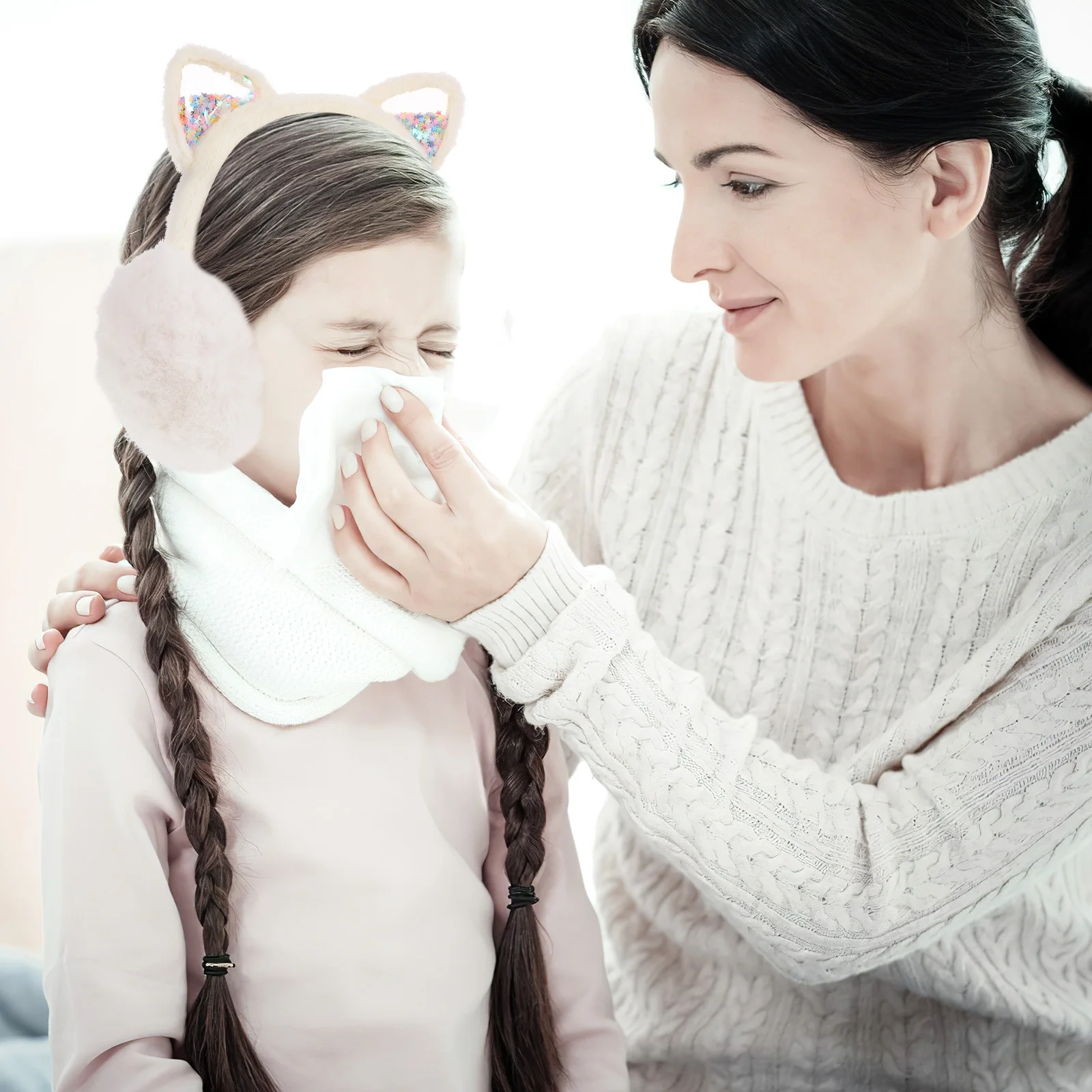 

Kitten Ear Cups Outdoor Earmuff Warming Cover Soft Muffs Winter Headband
