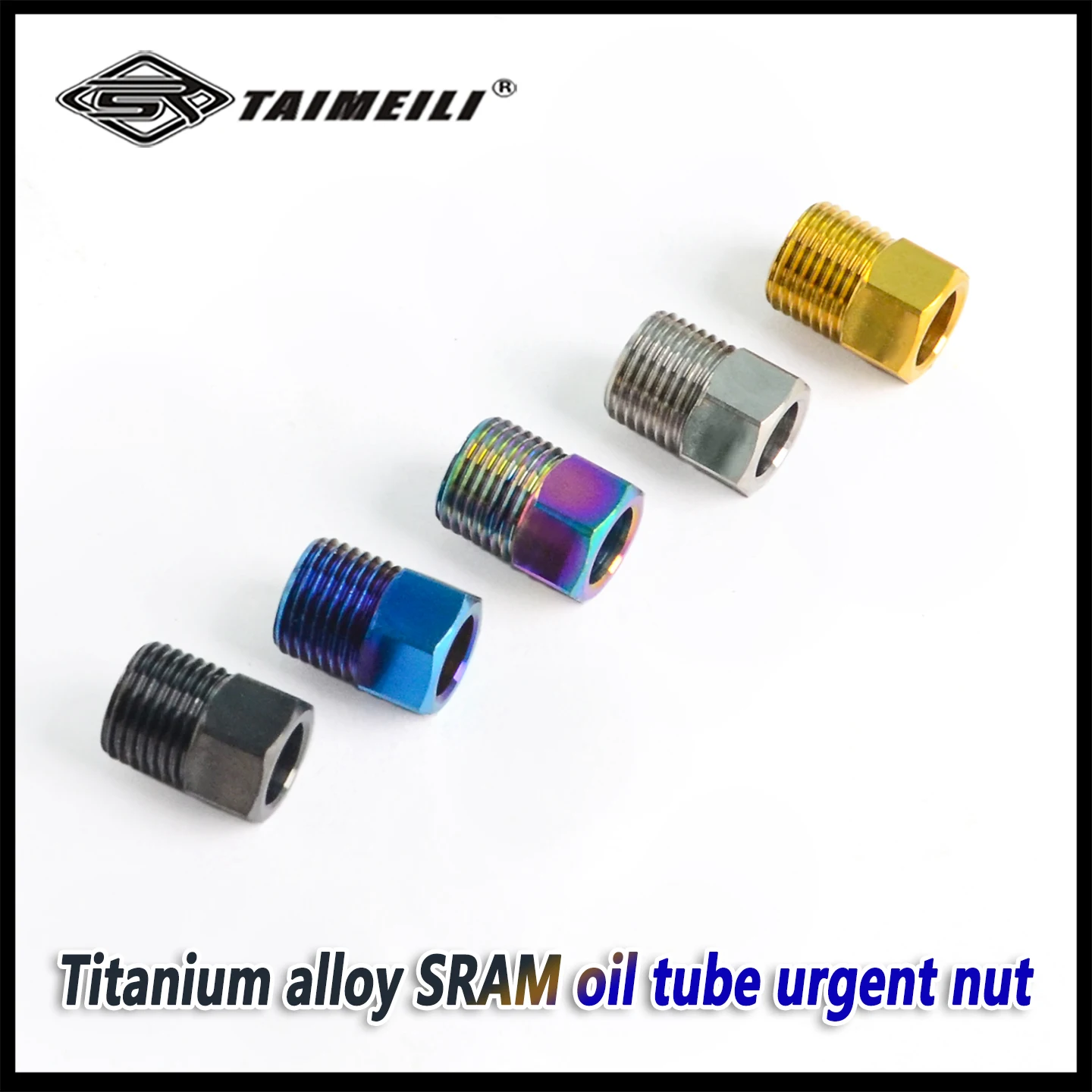 TAIMEILI Titanium alloy joint screws are suitable for SRAM oil pipe compression nuts/oil pipe joint nuts TC4