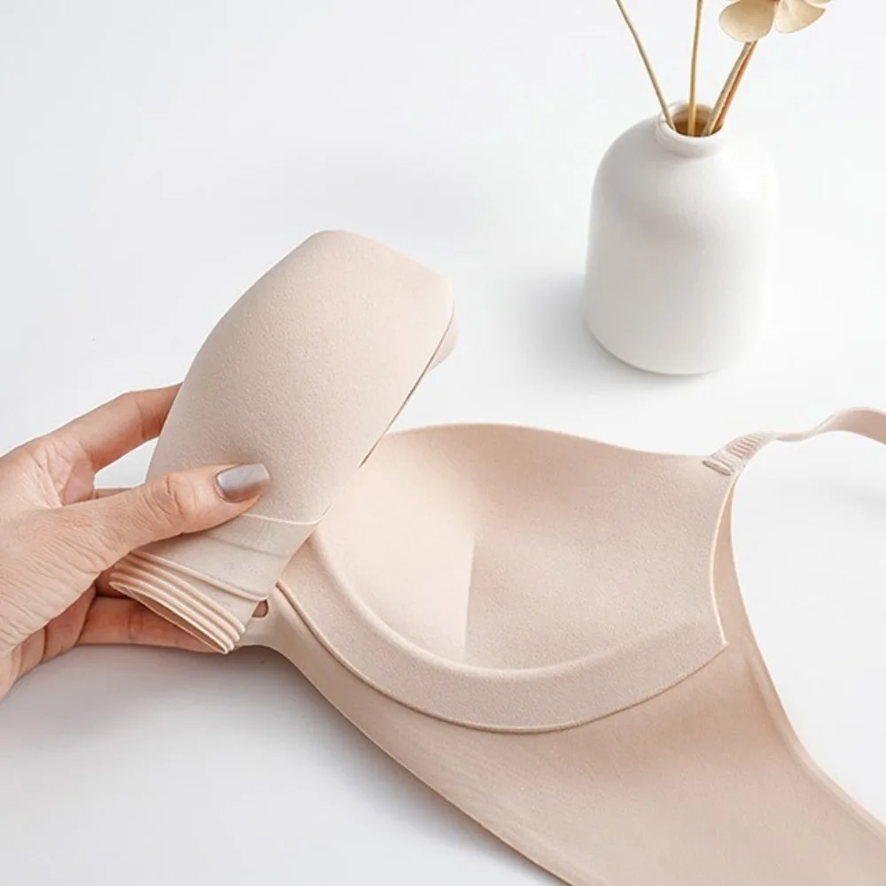 Sutiã em v profundo sem fio, justo, à prova de choque, sem rastros, push up, lingerie, anti-flacidez, sutiã para mulheres, yoga