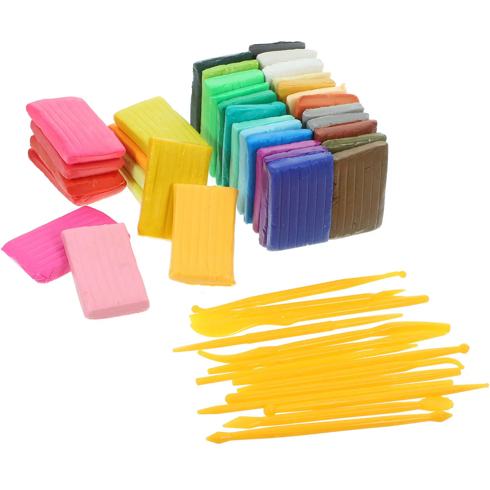 

1Set Colorful Modeling Clay Kit for Teenager DIY Crafts Light Clay Set for Handicrafts Sculpting Tools Arts Educational