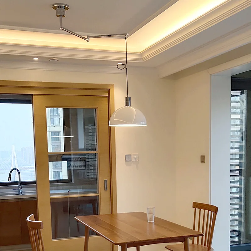 Restaurant chandelier Modern minimalist Internet celebrity minimalist designer light luxury rocker light