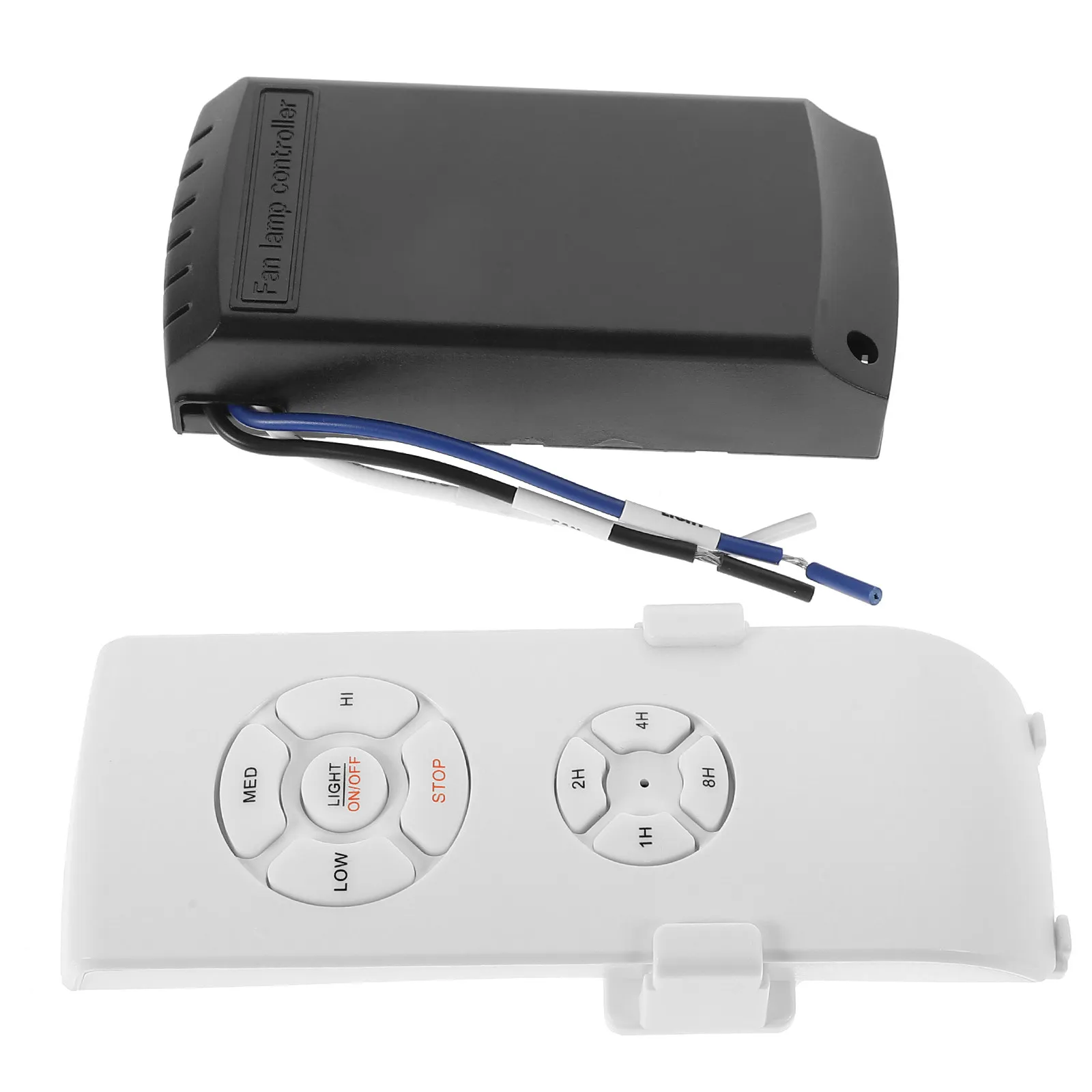 

Ceiling Fan Remote Controller Kit Universal Wireless Intelligent Timing Function Easy Installation Sturdy Heat-Dissipating