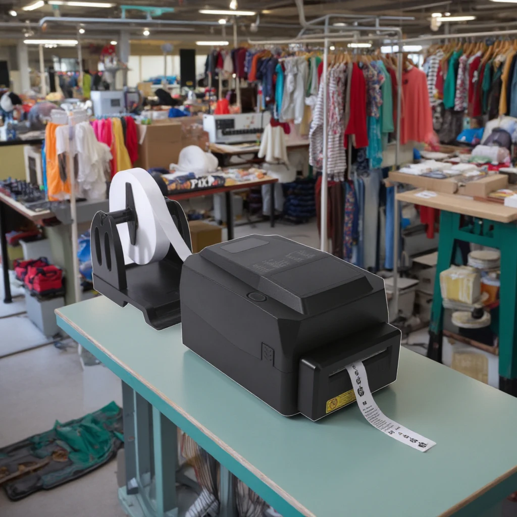 Washing Labels and 300dpi Thermal Transfer Printer Package with Free Software Included