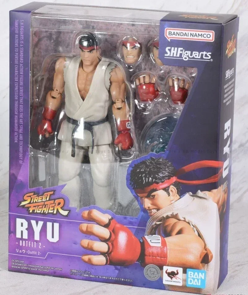 Bandai-figura de acción BB S.H.Figuarts Shf Street Fighter, Ryu Chun Li Outfit 2, modelo de juguete, regalo, disponible