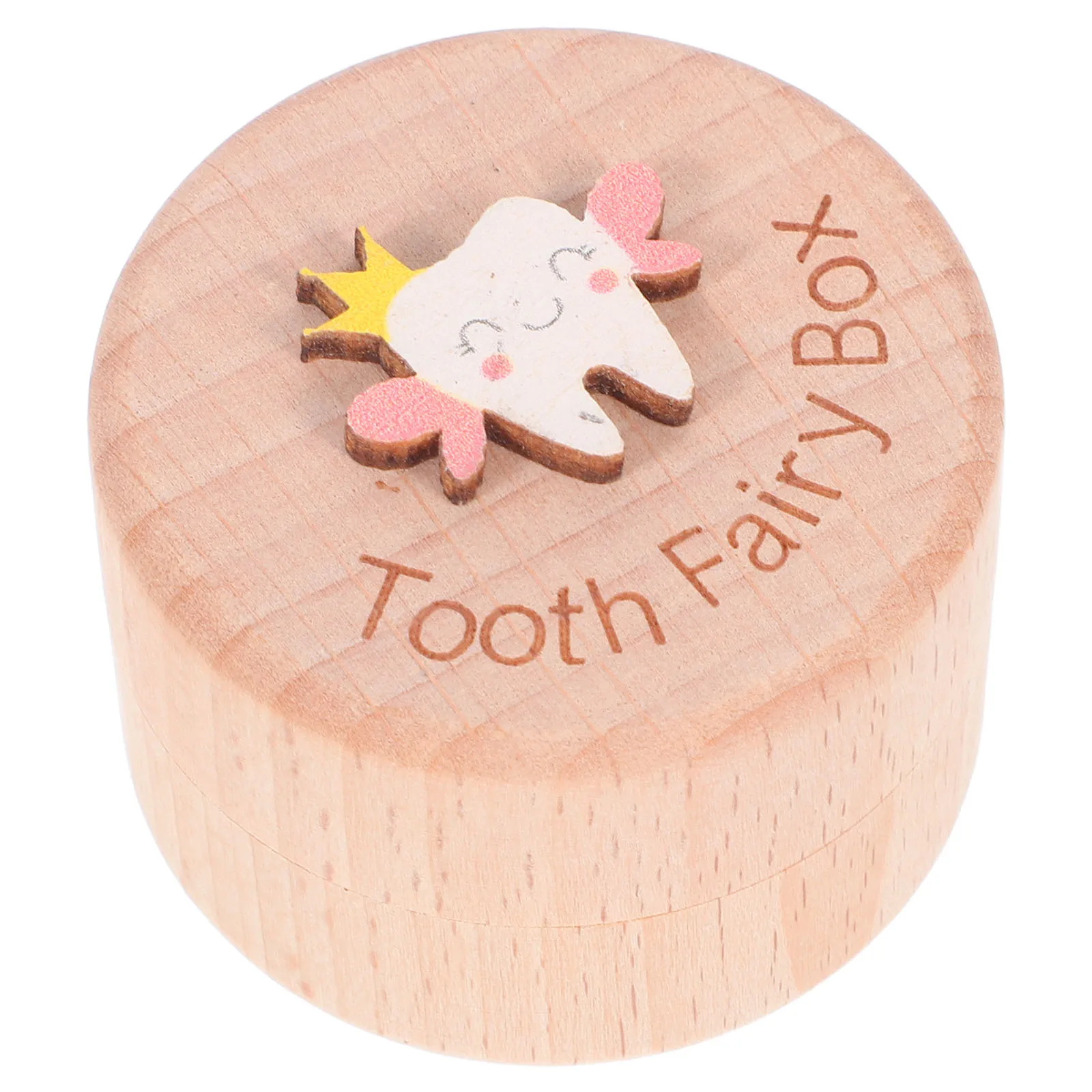 

Wooden Baby Teeth Storage Tooth Keepsake ganizer Dustproof Container for Children Hair Teeth Collection