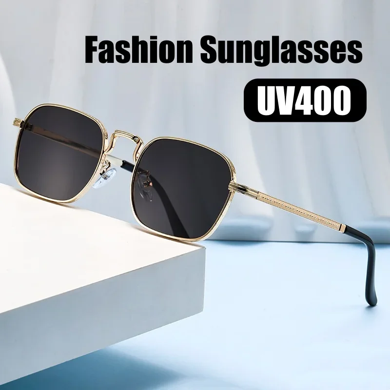 

New Style Metal Sunglasses for Men Women UV400 Protection Sports Sun Glasses Outdoor Gradient Color Retro Sun Glasses Eyewear