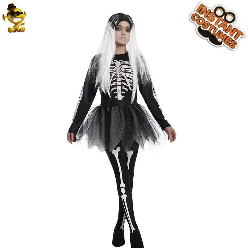 

Юбка-скелет Terrori, женский костюм на Хэллоуин, одежда для вечеринок, сценическое представление, праздничный наряд Ghouli, женский доктор