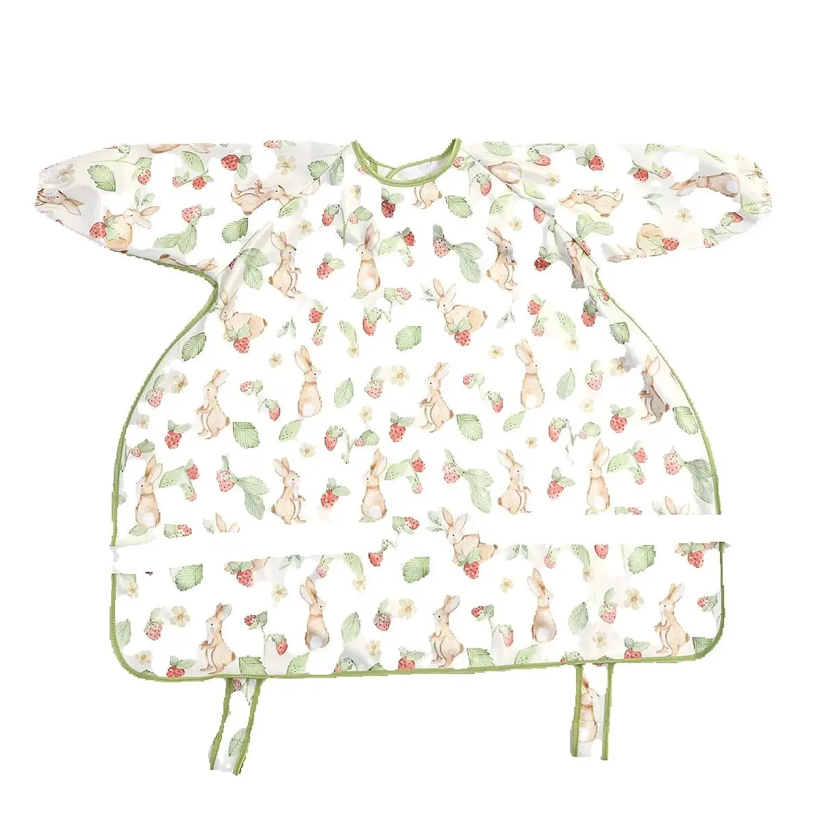 Elinfant – bavoirs imperméables à manches longues pour bébé, bavoirs d'alimentation et d'alimentation, tabliers de peinture, combinaison lavable, housse de chaise haute