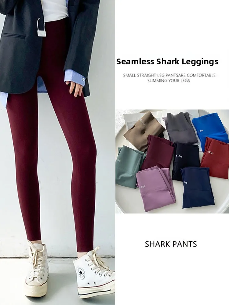 Ankang Red arkskin Women's Leggings Fitn Yoga Pants Tightening Abdomen ing Hips Sl Spor Base Layer Trousers