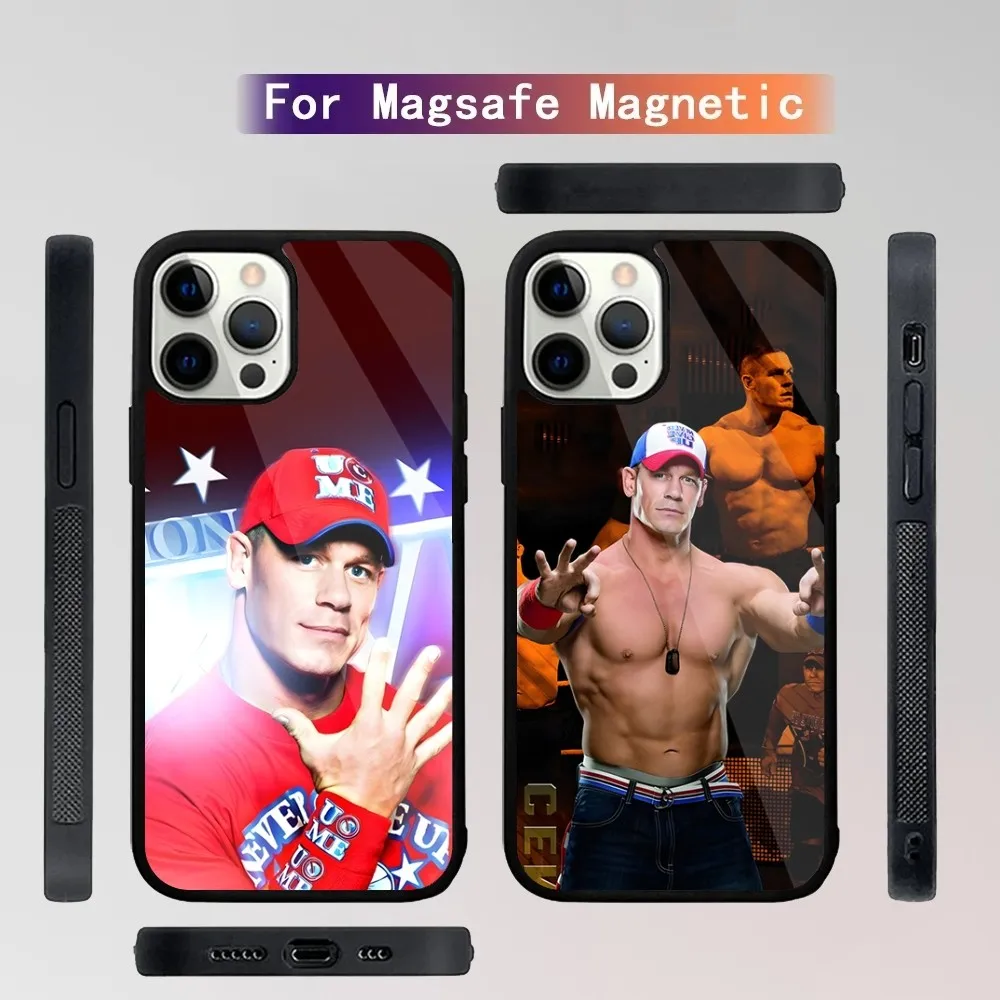 

Wrestling Star John Cena Phone Case For iPhone 15,14,13,12,11,Plus,Pro,Max Mini Magsafe Magnetic Wireless Charging