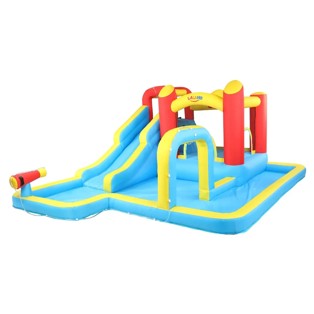 Slide pool trampoline red, yellow and blue inflatable castle inflatable toys