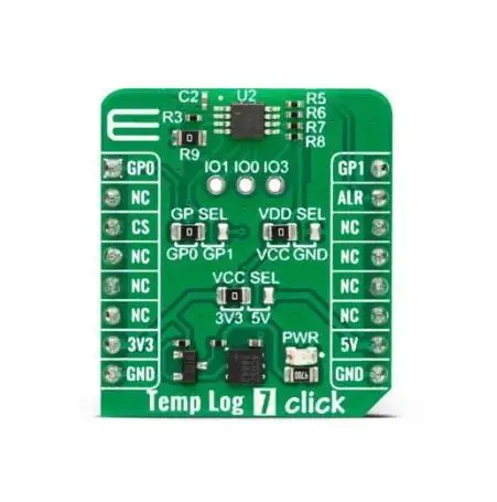 

MIKROE-5598 Temp-Log 7 Click, TMP1826DGKR module ESP32