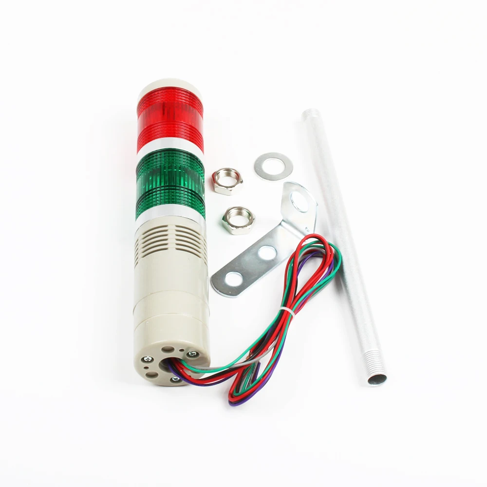12V 24V 110V 220V ความปลอดภัย STACK โคมไฟสีแดงสีเขียว LED อุตสาหกรรม Tower ไฟสัญญาณ LTA-505 สีแดงสีเขียวไฟแสดงสถานะแสงคงที่