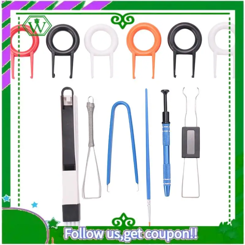 

AC34-Наборы съемников переключателей смазки клавиатуры, инструменты для снятия колпачков клавиш, механический открывалка переключателя для фиксации механической клавиатуры