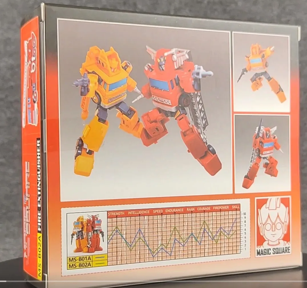 Magic Square MS-TOYS Transformation MS-B01A MS-B02A Grapple Inferno Action Figure Toy With Box